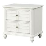 Addie Antique White Wood Nightstand