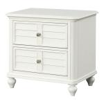 Addie Antique White Wood Nightstand