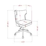 Gray Briar Wingback Office Chair
