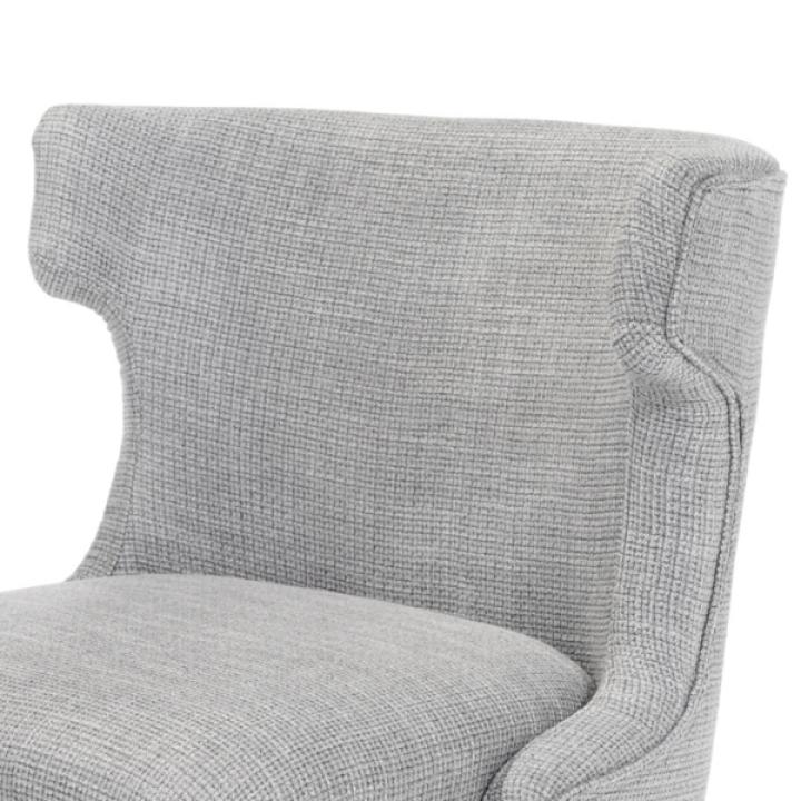 Light Gray Briar Wingback Office Chair