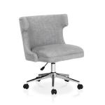 Light Gray Briar Wingback Office Chair