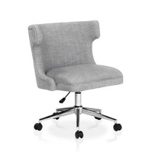 Light Gray Briar Wingback Office Chair