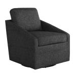 Black Hannover Swivel Accent Chair