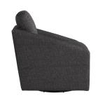 Black Hannover Swivel Accent Chair