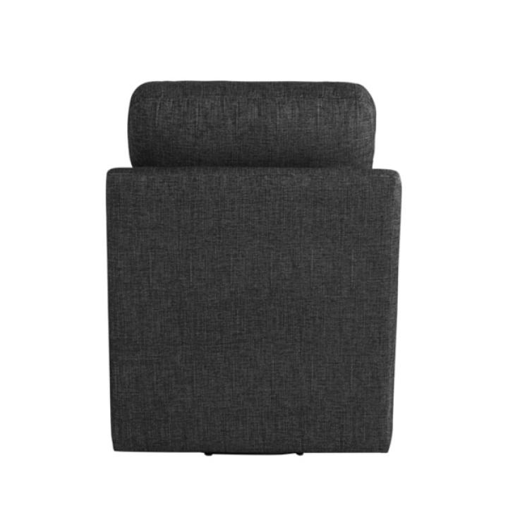 Black Hannover Swivel Accent Chair