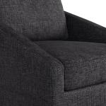 Black Hannover Swivel Accent Chair