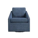 Blue Hannover Swivel Accent Chair