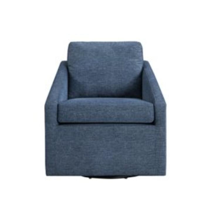 Blue Hannover Swivel Accent Chair