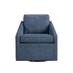 Blue Hannover Swivel Accent Chair