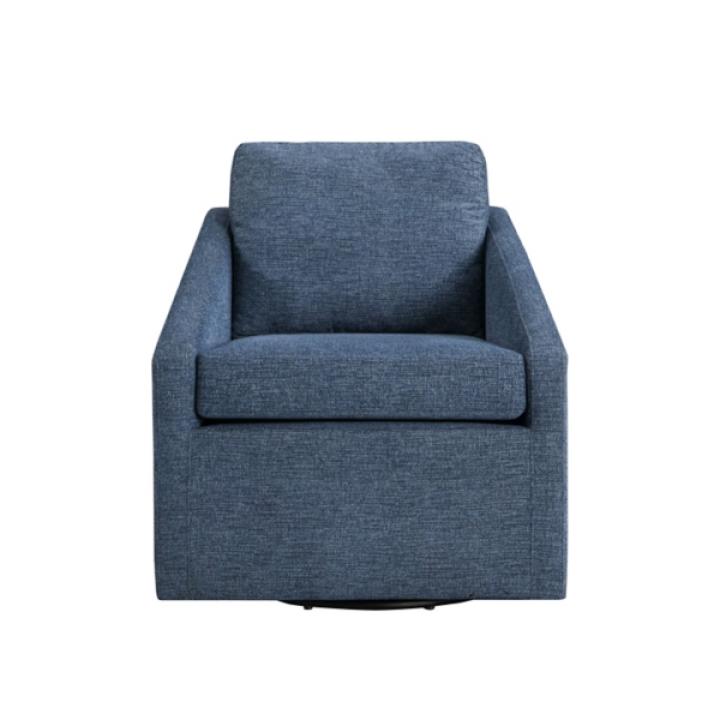 Blue Hannover Swivel Accent Chair