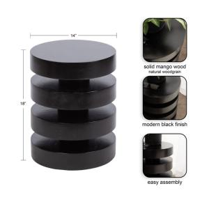 Olivia Black Accent Table