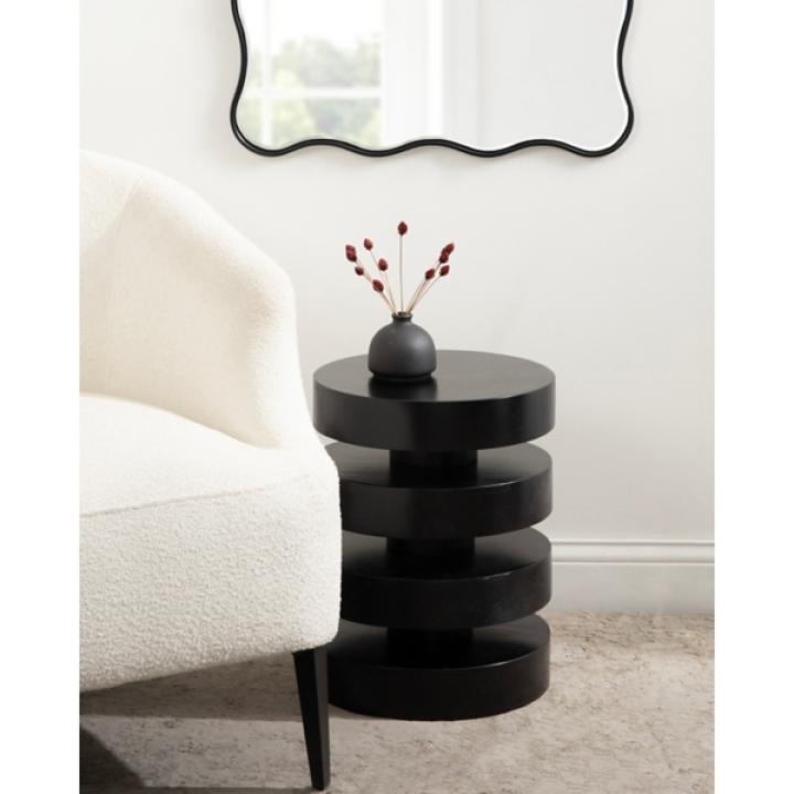 Olivia Black Accent Table