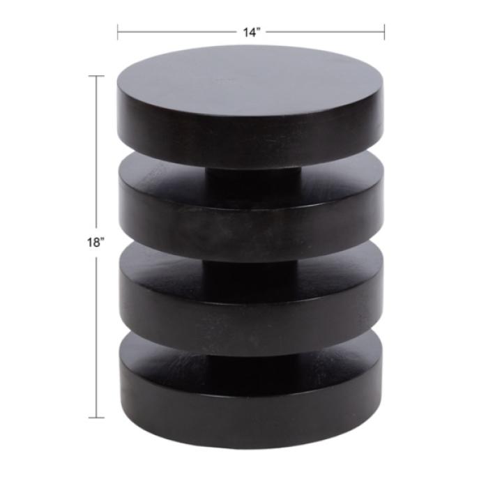 Olivia Black Accent Table