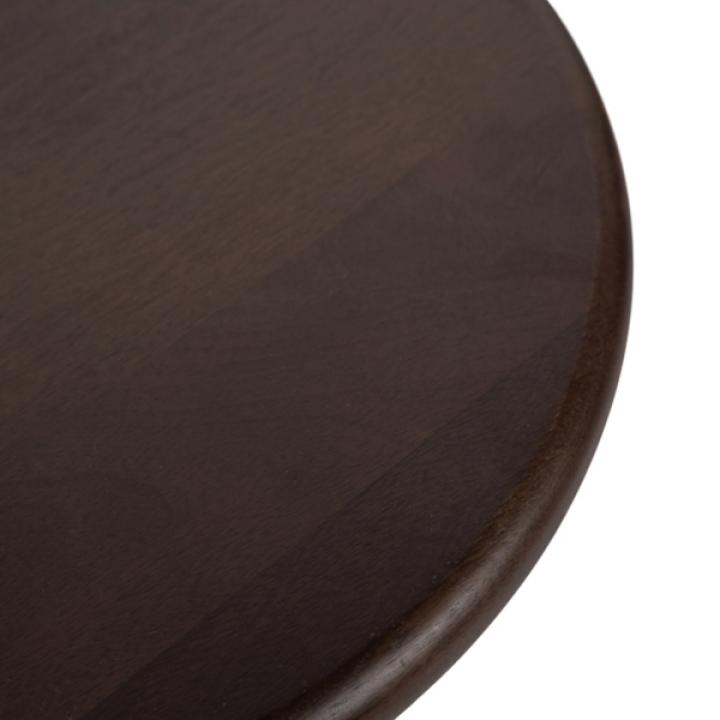 Dark Brown Round Ellie Accent Table