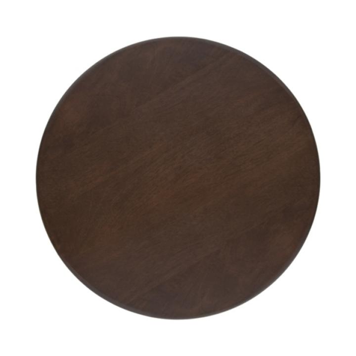 Dark Brown Round Ellie Accent Table