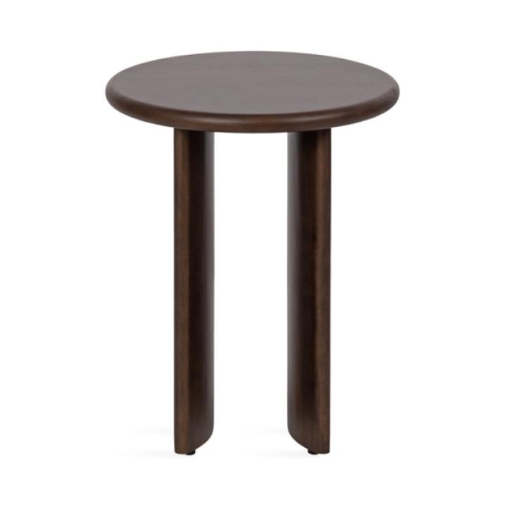 Dark Brown Round Ellie Accent Table