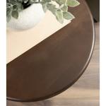 Dark Brown Round Ellie Accent Table