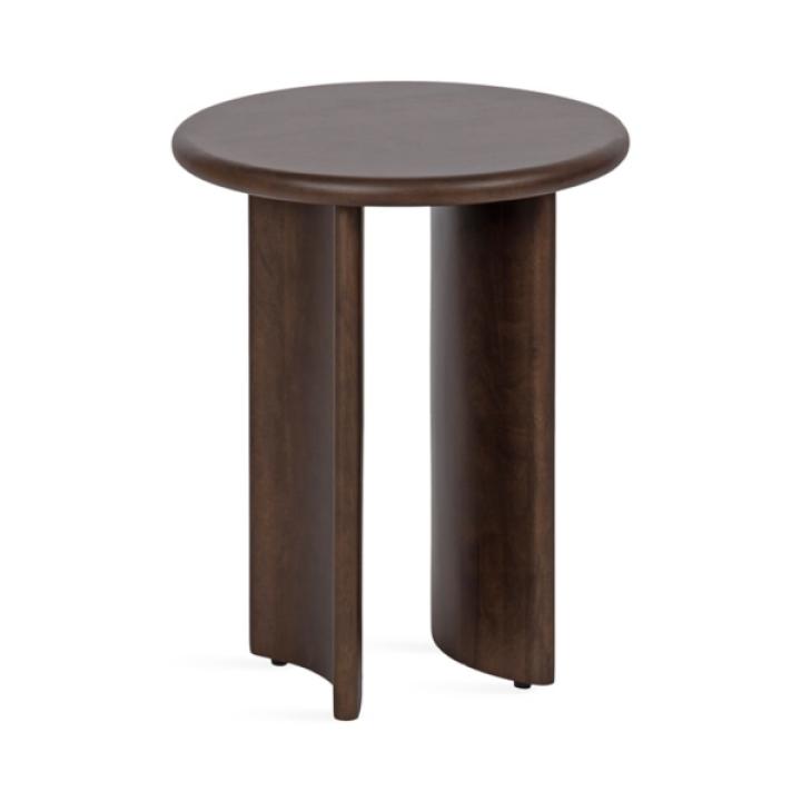 Dark Brown Round Ellie Accent Table