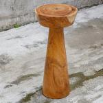 Walnut Molly Pedestal Accent Table