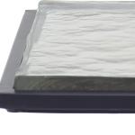 Black Metal Angled Frame Accent Table