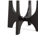 Black Matte Round Accent Table