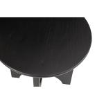 Black Matte Round Accent Table