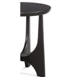 Black Matte Round Accent Table