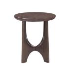 Brown Matte Round Accent Table