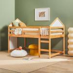 Natural Wood Skyler Low Profile Twin Loft Bed