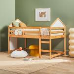 Natural Wood Skyler Low Profile Twin Loft Bed