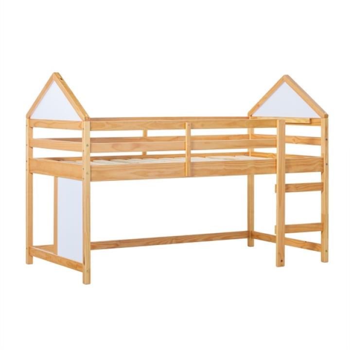 Natural Wood Skyler Low Profile Twin Loft Bed