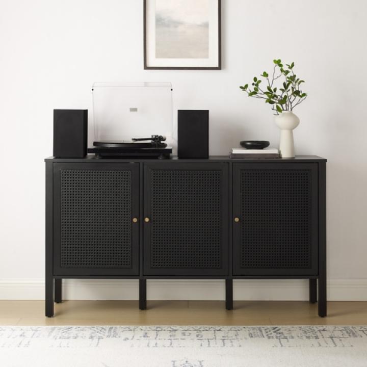 Black Modern Perry Cabinet