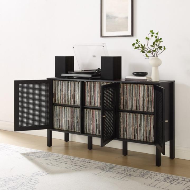 Black Modern Perry Cabinet