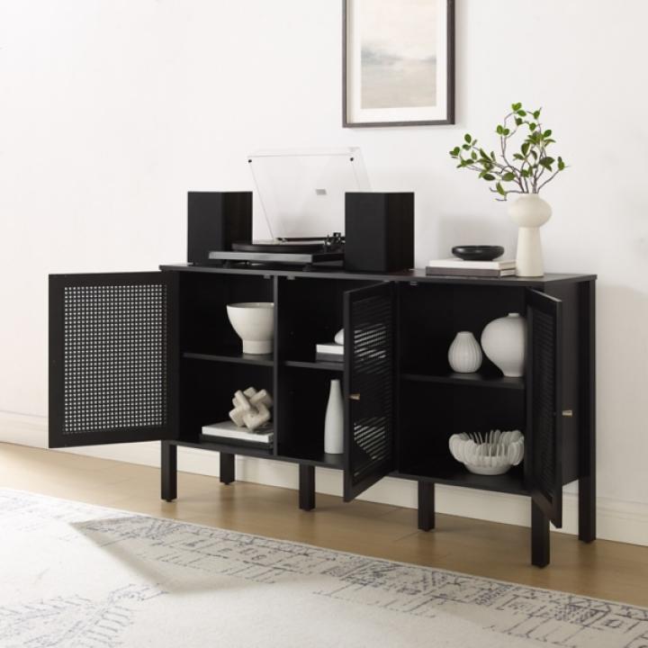 Black Modern Perry Cabinet