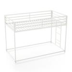 White Metal Low Profile Harrow Twin Bunk Bed