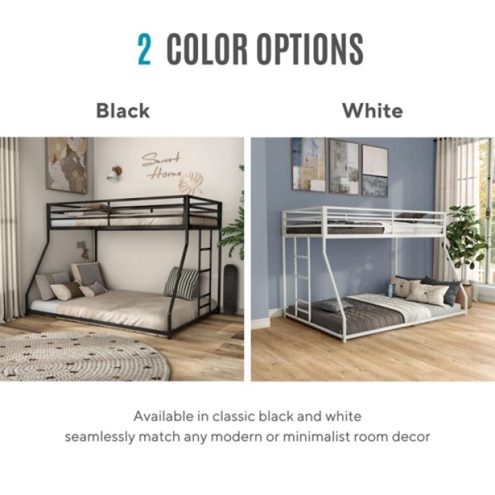 Black Metal Porter Twin Over Full Bunk Bed