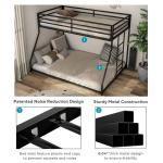 White Metal Porter Twin Over Full Bunk Bed