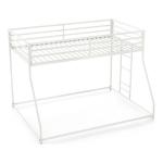 White Metal Porter Twin Over Full Bunk Bed