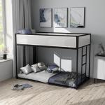 Black & White Mesh Nellie Twin Bunk Bed