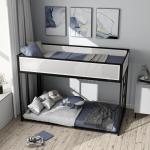 Black & White Mesh Nellie Twin Bunk Bed
