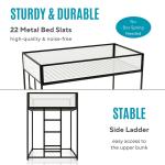 Black & White Mesh Nellie Twin Bunk Bed