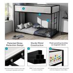 Black & White Mesh Nellie Twin Bunk Bed