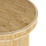 Honey Wood Cylinder Accent Table