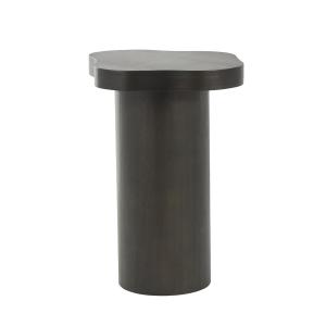 Modern Shaped Black Wood Accent Table