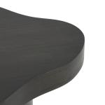 Modern Shaped Black Wood Accent Table