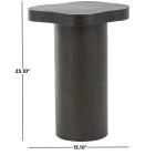 Modern Shaped Black Wood Accent Table