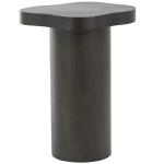 Modern Shaped Black Wood Accent Table