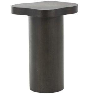 Modern Shaped Black Wood Accent Table