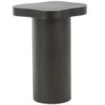 Modern Shaped Black Wood Accent Table