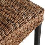 Handwoven Rattan and Wood Dining Chairs, Set of 2